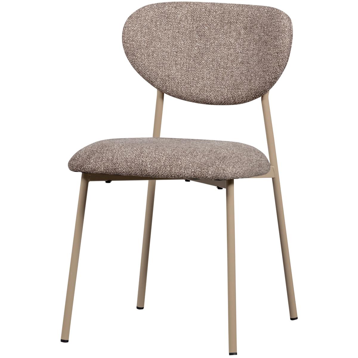 Stuhl-Set Valor Sandfarben B: 46cm - Sandfarben, MODERN, Textil/Metall (46/77/56cm) - Livetastic