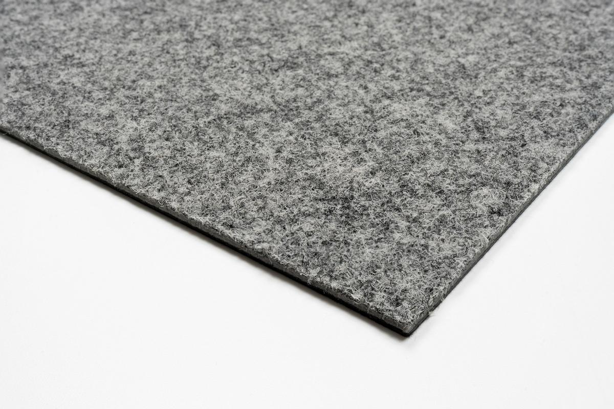 Teppichfliese Grau Dynamic 50x50 cm Florhöhe 6,5 mm - Grau, Basics, Textil (50/50cm)