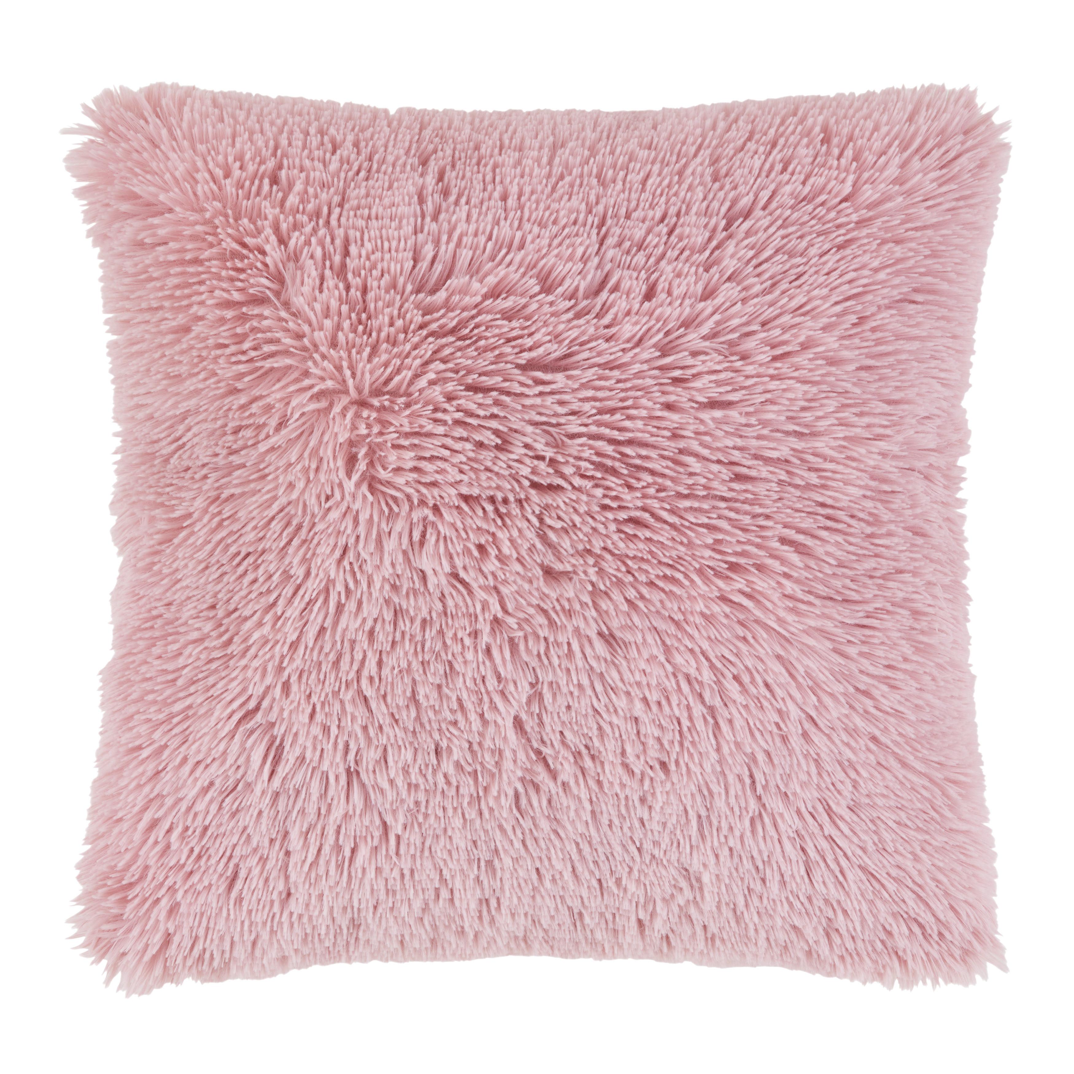 Dekoračný Vankúš Fluffy, 45/45cm, Ružová - ružová, Romantický / Vidiecky, textil (45/45cm) - Modern Living