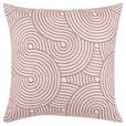 Zierkissen Jessie 45x45 cm Polyester Rosa mit Zipp - Rosa, MODERN, Textil (45/45cm) - Luca Bessoni