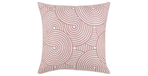 Zierkissen Jessie 45x45 cm Polyester Rosa mit Zipp - Rosa, MODERN, Textil (45/45cm) - Luca Bessoni