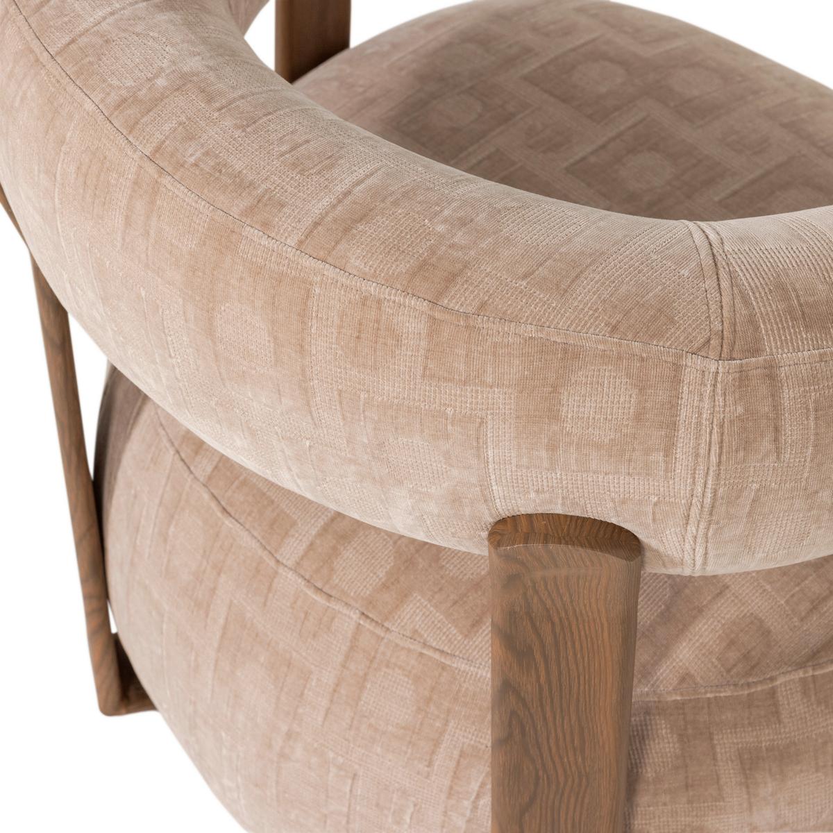 SESSEL Foon Sandfarben B: 82cm - Sandfarben/Schwarz, MODERN, Holz/Textil (82/78/73cm) - Livetastic