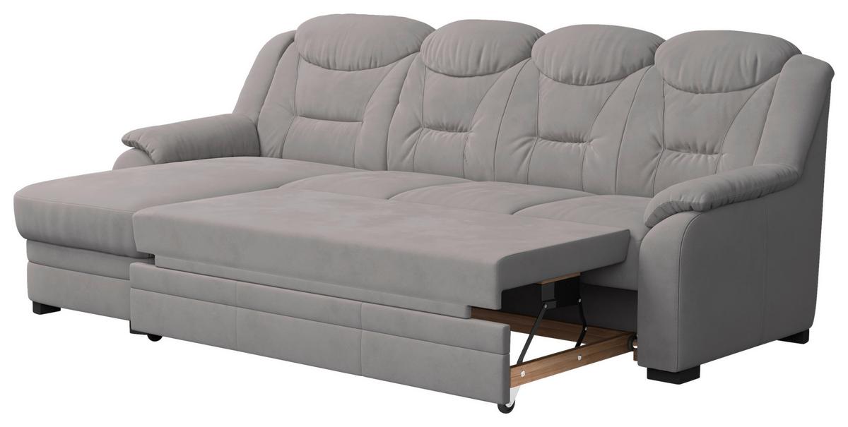 Ecksofa Marcus - Hellgrau, Basics, Textil (162/257cm) - MID.YOU