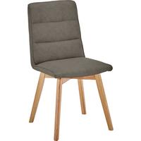 ŽIDLE ELLIE -TOP- - barvy dubu/hnědá, Moderní, dřevo/textil (44/87/55,5cm) - Zandiara