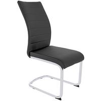 Szánkótalpas Szék "dalia S" Dalia 8683 - króm/fekete, Konventionell, textil/fém (43/98/60cm)