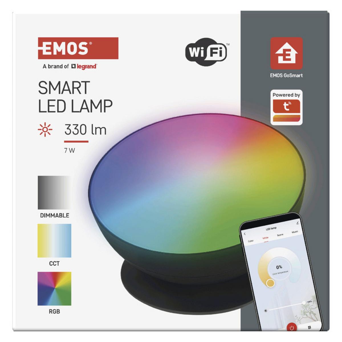 DEKORAČNÉ LED SVIETIDLO GOSMART - čierna, Modern, plast (17.5/17.5/9.2cm)