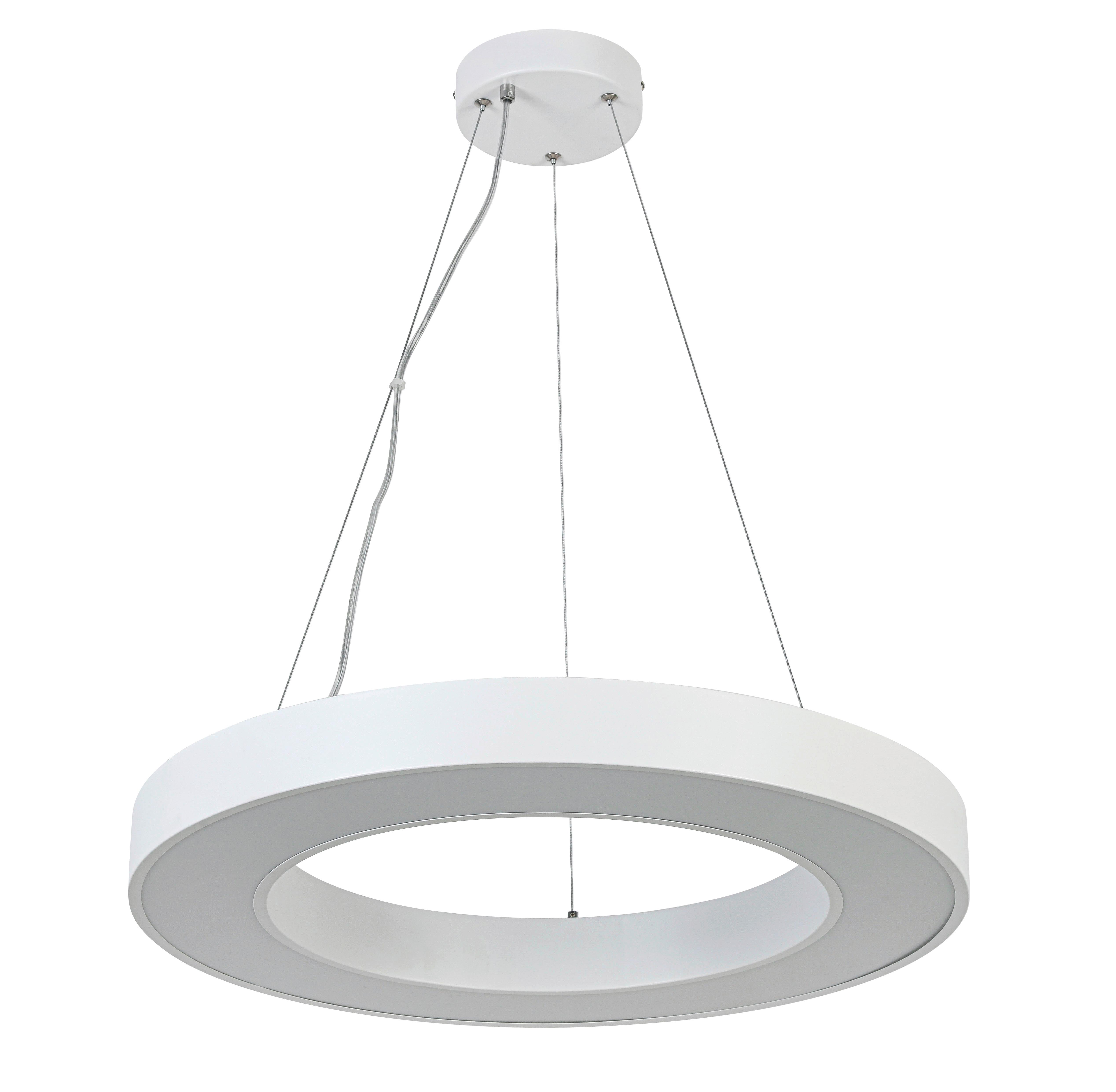ZÁVESNÉ LED SVIETIDLO SANDL - biela/chrómová, Modern, kov/plast (60/120cm) - Mömax