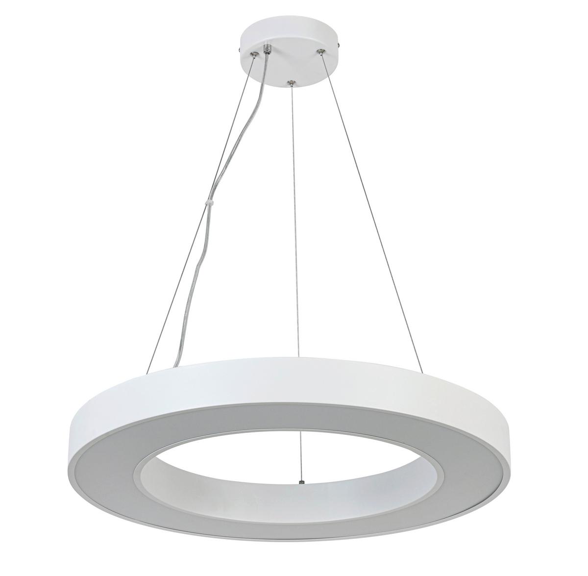 ZÁVESNÉ LED SVIETIDLO SANDL - biela/chrómová, Modern, kov/plast (60/120cm) - Mömax