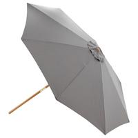 Sonnenschirm Ixos DM: 300cm H: 244cm Grau - Grau, KONVENTIONELL, Holz/Textil (300/244cm) - Gardenson