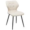 Stuhl Leana - Beige/Schwarz, LIFESTYLE, Holz/Textil (47/82/59cm) - Livetastic