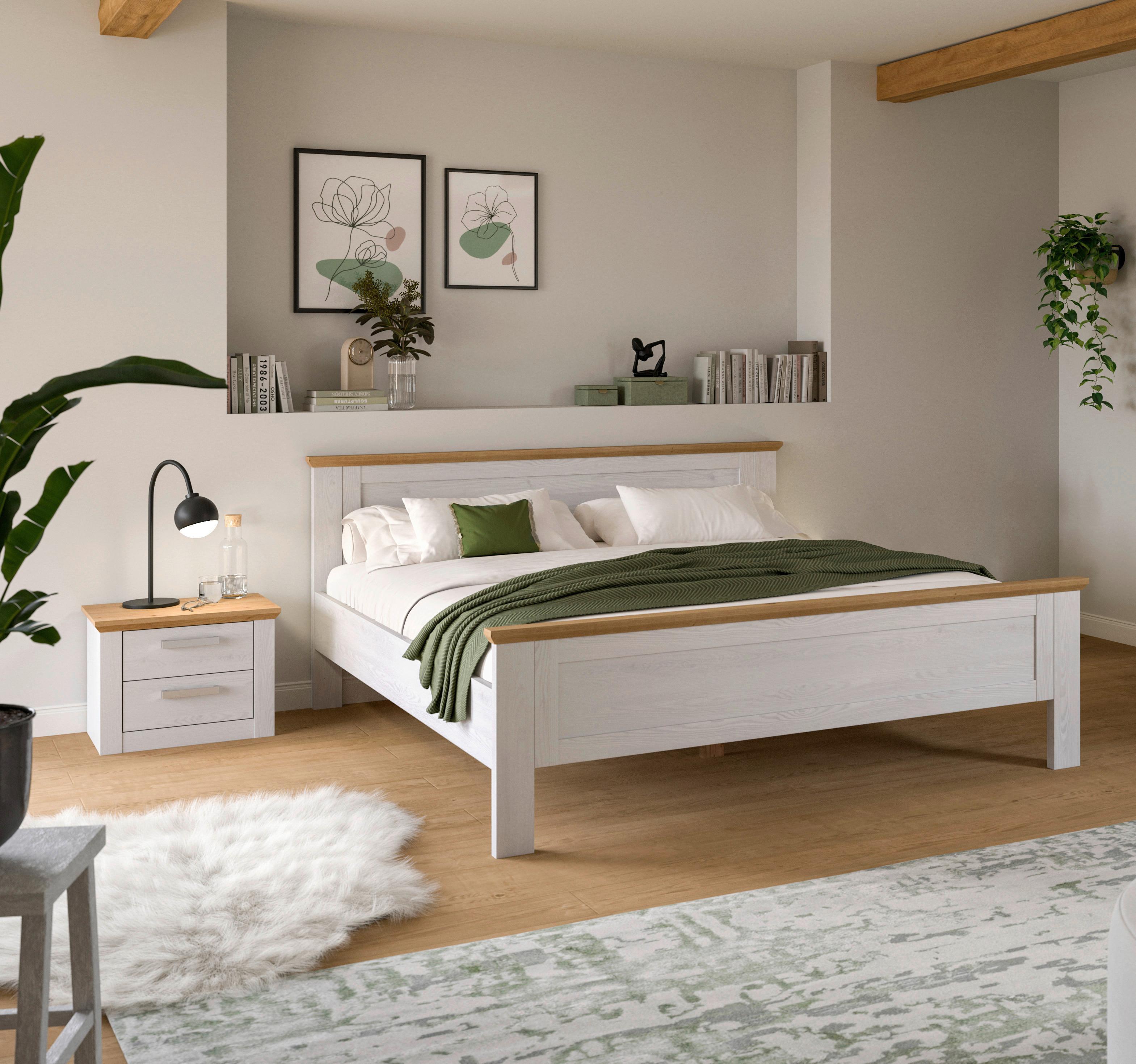 Schlafzimmer Verona Lärchefarben/Eiche D. 2-teilig - Lärchefarben/Eiche Artisan, ROMANTIK / LANDHAUS, Holzwerkstoff - Livetastic