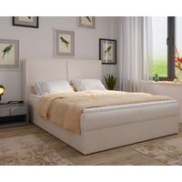 Boxbett Barcelona Lf: 180x200 Beige - Beige/Schwarz, MODERN, Holz/Kunststoff (180/200cm) - MID.YOU