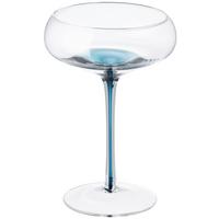 Cocktailglas blau/Klar Aurora, ca. 280 ml - Pastellblau, Design, Glas (10/16cm) - Luca Bessoni