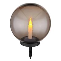 Solarleuchte 33819 - Schwarz/Grau, Basics, Kunststoff (25/25/38,5cm) - Globo