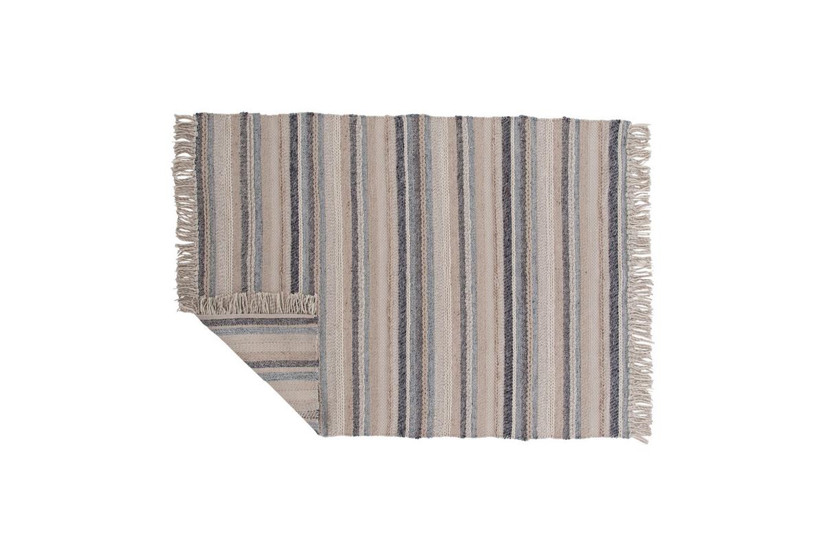 Hochflorteppich Gudha - Blau/Beige, LIFESTYLE, Textil (200/300cm) - P & B