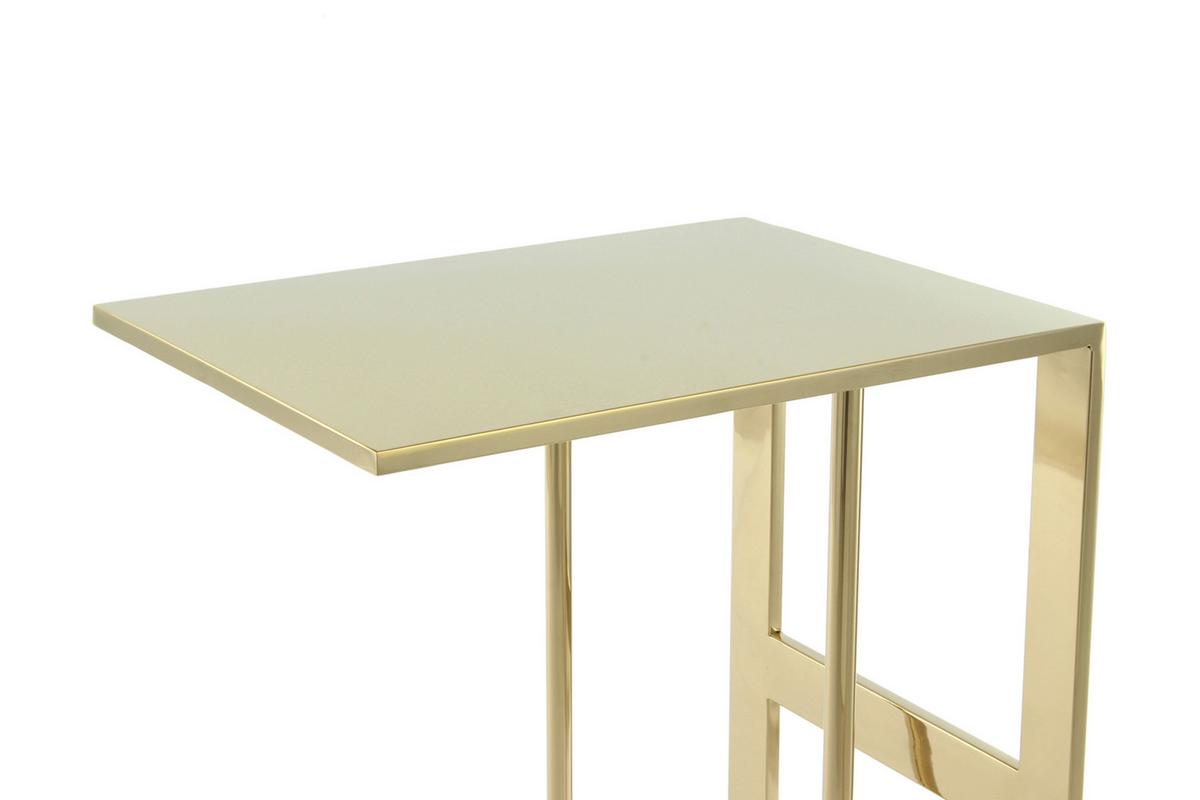 Beistelltisch Sita 100 Gold - Goldfarben, Design, Metall (40/30/60cm) - Kayoom