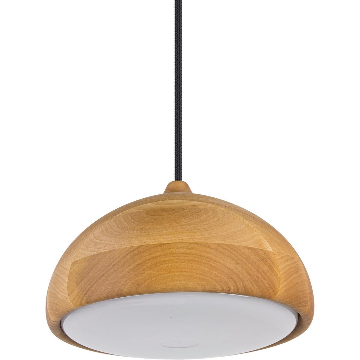 HÄNGELEUCHTE 8550233 ACORN II - Erlefarben/Schwarz, Natur, Holz (22.5/90-140cm)