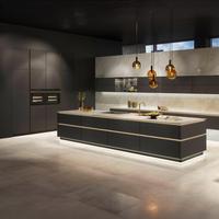 Einbauküche Eastbourne Frei Planbar Modern, grifflos - MODERN, Holzwerkstoff - Vertico
