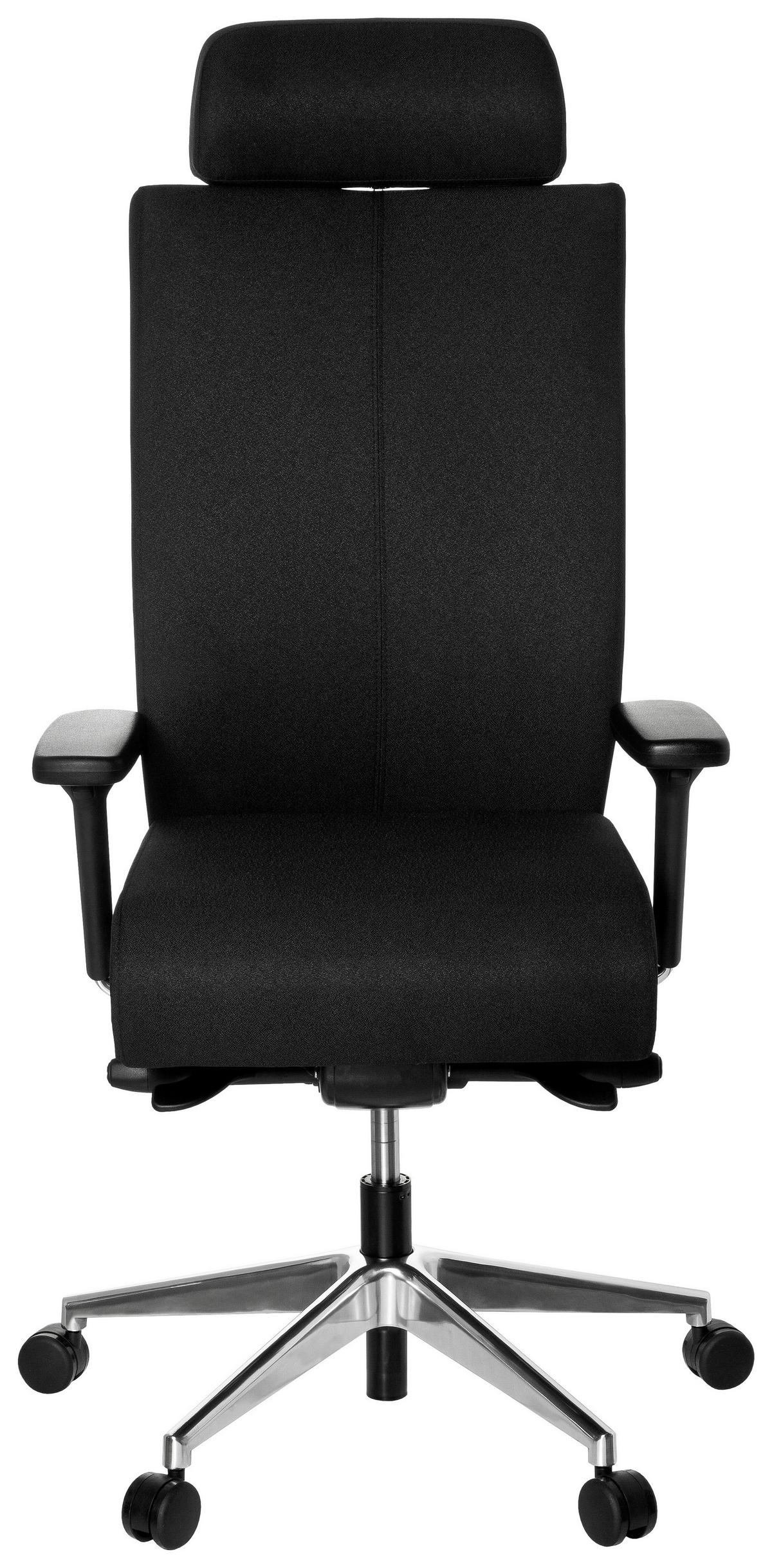 Drehstuhl Pro-Tec Xxl Schwarz - Alufarben/Schwarz, MODERN, Kunststoff/Textil (59/138/49cm) - MID.YOU