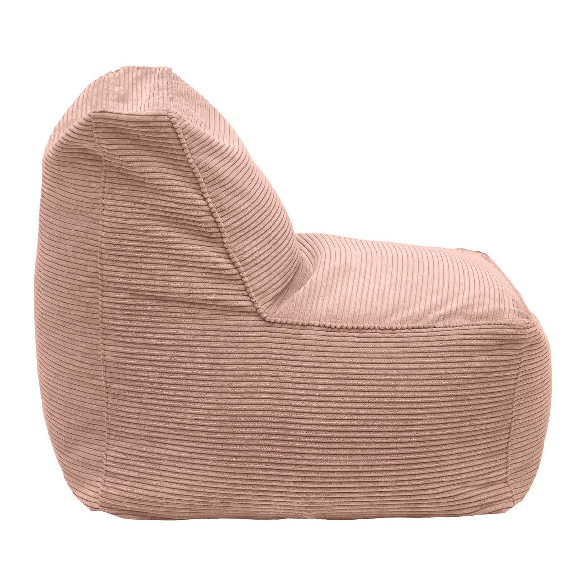 Sedací vak CAROLINE, růžový manšestr, max. 90 kg - růžová, Moderní, textil (75/84/88cm) - Mömax