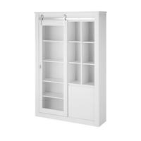VITRINE Daytona Weiß HG B: 133cm - Weiß Hochglanz/Weiß, Design, Holzwerkstoff (133/201/38cm) - Livetastic