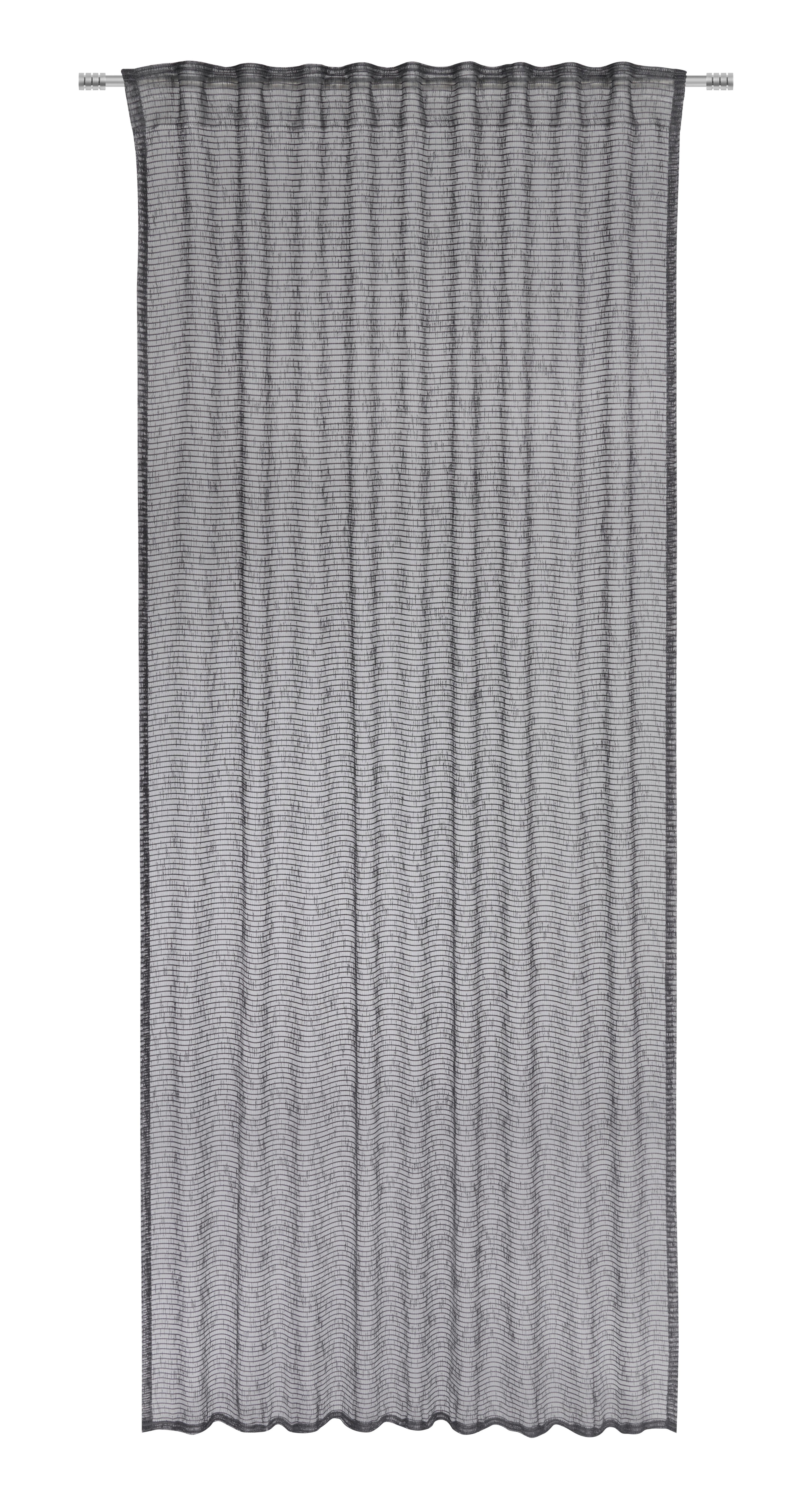 HOTOVÝ ZÁVES Luka, 135/245cm, antracitová - antracitová, Konventionell, textil (135/245cm) - Premium Living