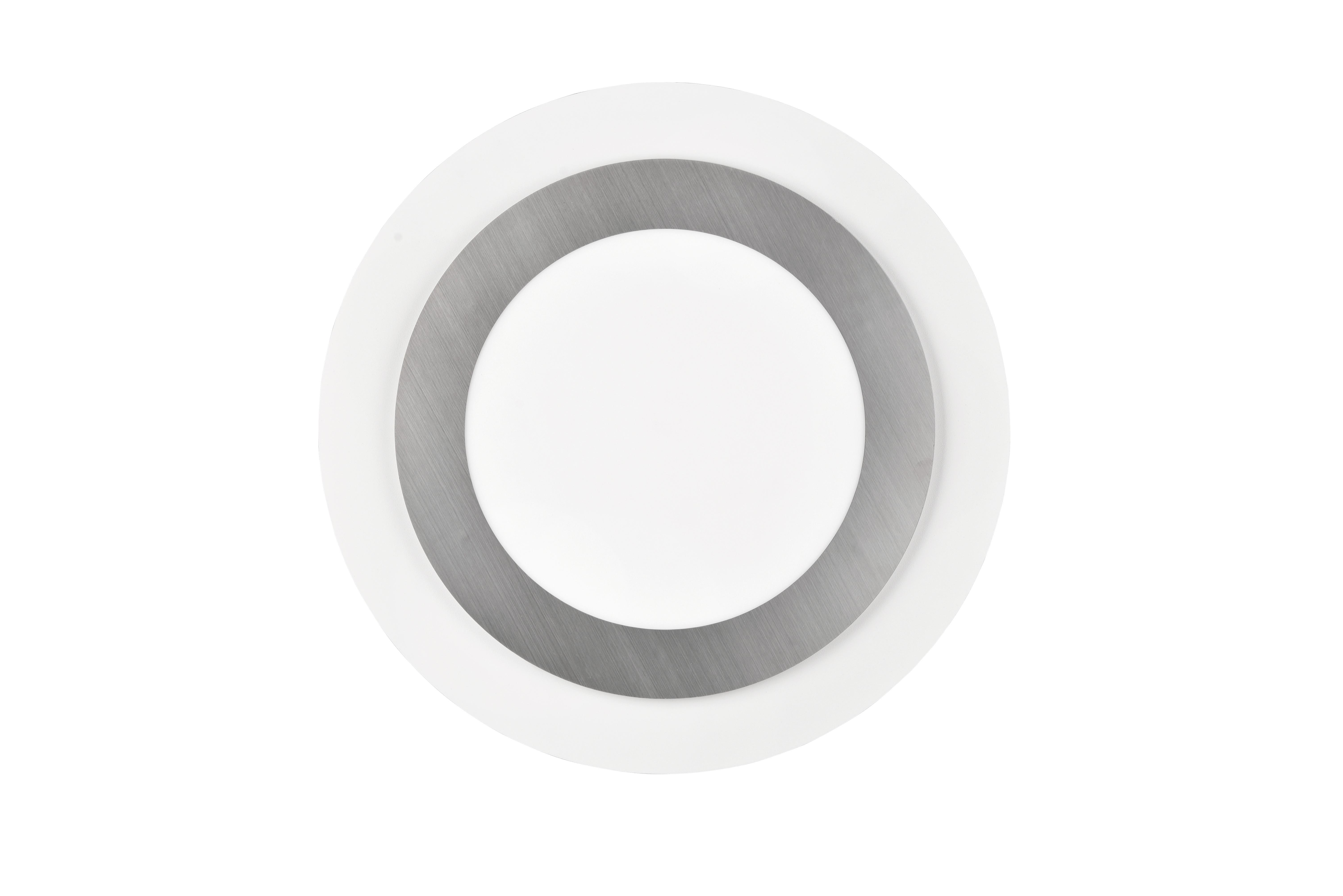 LED-Deckenleuchte 641519207 Morgan - Weiß/Nickelfarben, Basics, Metall (45/4,2cm) - Trio Leuchten