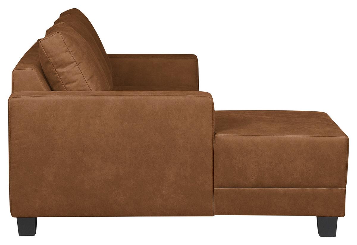 Ecksofa Grenwood Cognac S: 144x200 cm - Cognac/Braun, Design, Textil (144/200cm) - MID.YOU