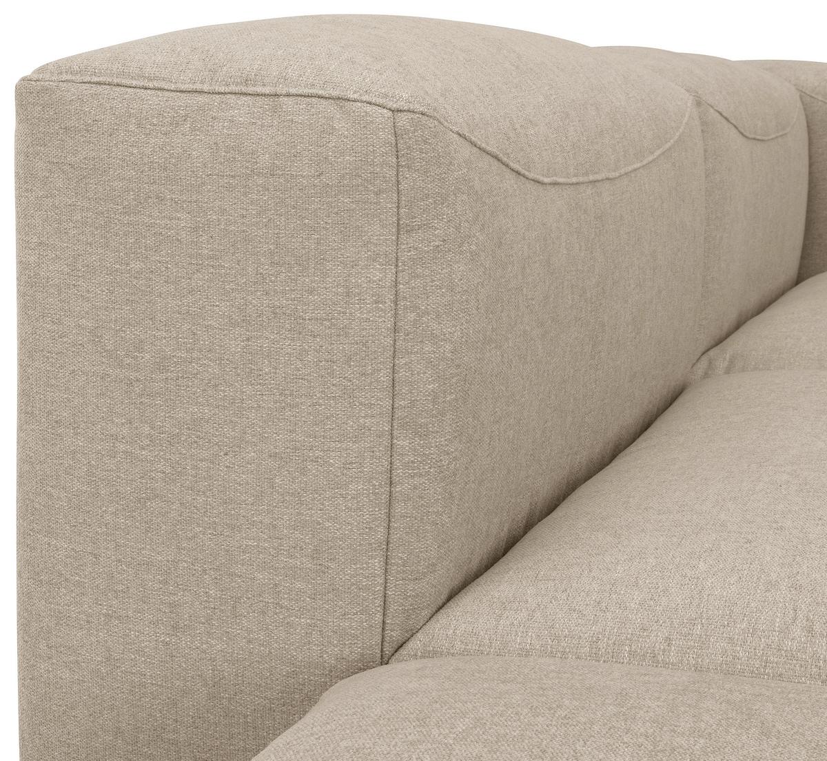 Ecksofa Lena Creme Flachgewebe - Creme, Design, Textil (160/250cm) - Max Winzer