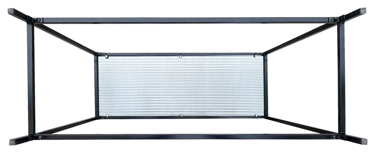 Konzolový stolek SHINE -EXKLUSIV- - černá/průhledné, Moderní, kov/sklo (80/70/30cm)