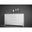 Komoda Sideboard Lario - bílá, Moderní, dřevěný materiál (190/75/40cm)