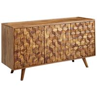 Sideboard 138 Cm Sheesham, Sheeshamfarben - Sheeshamfarben, Design, Holz (138/76/45cm) - MID.YOU
