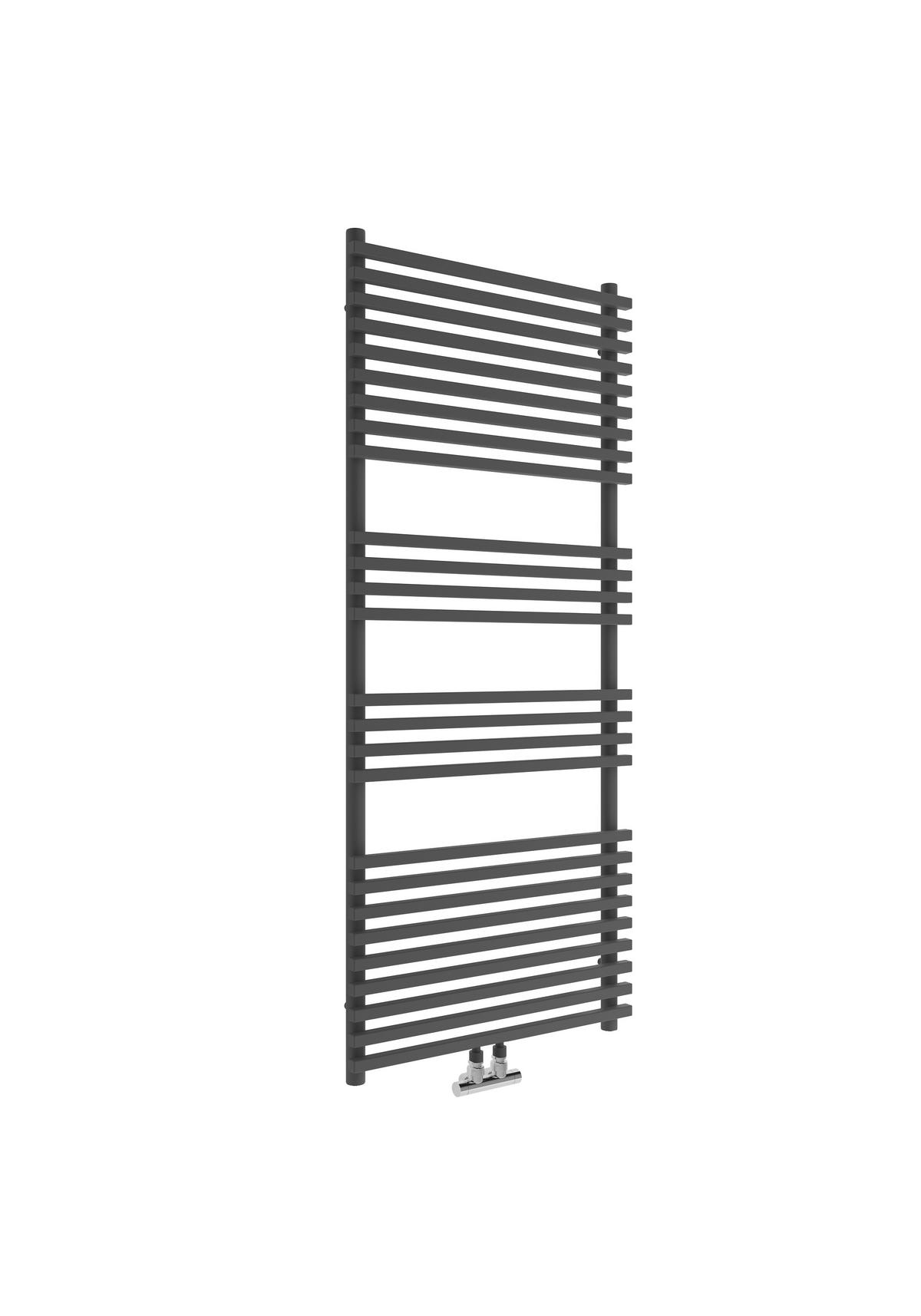 Handtuchtrockner Trient B/h: 60x140 Cm Gerade 700 Watt - Schwarz, Basics, Metall (60/140cm) - Sanotechnik