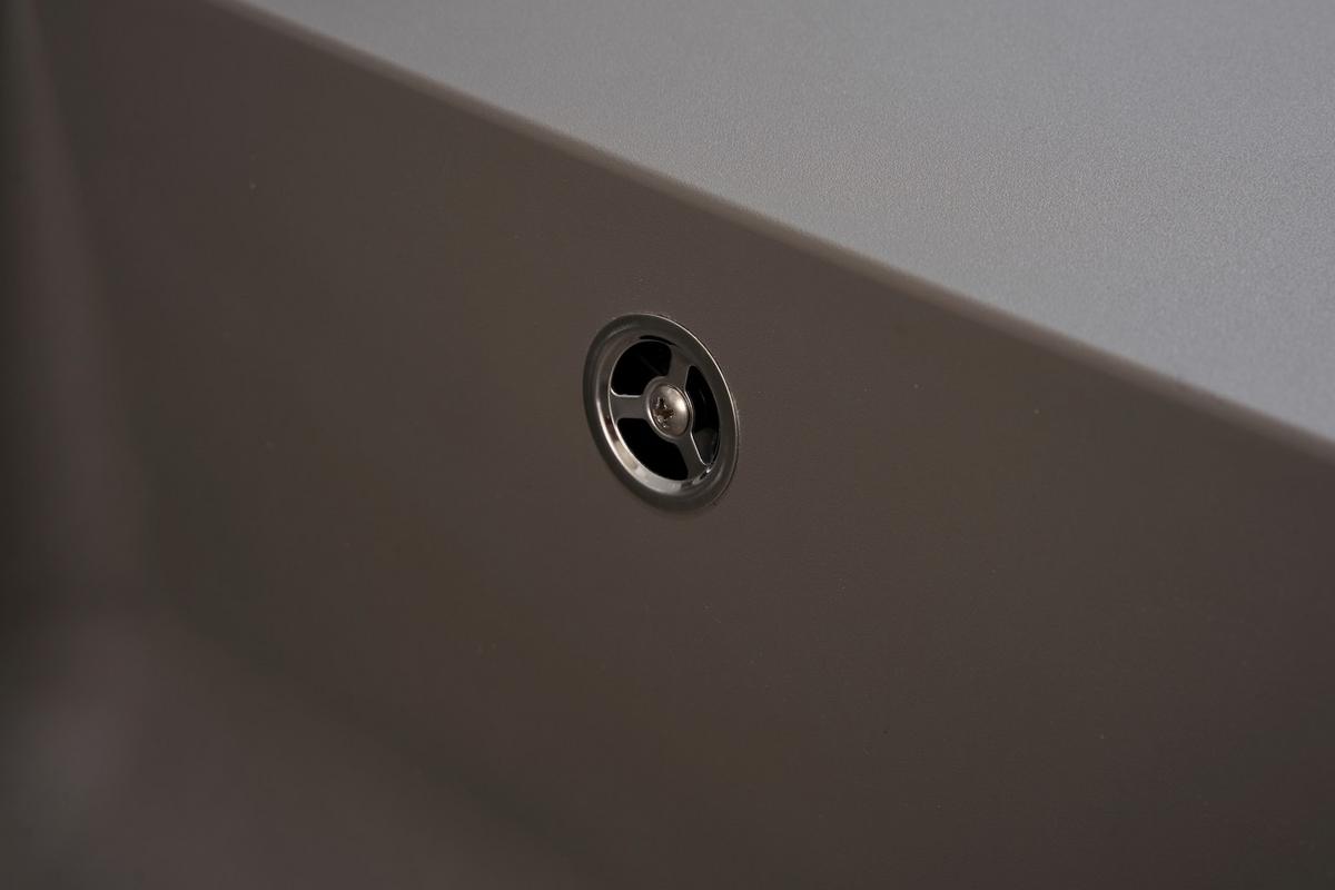 Spüle Respekta Denver Kunststein Bxt: 86x50 cm - Grau, Trend, Glas/Kunststoff (86/20/50cm) - Respekta