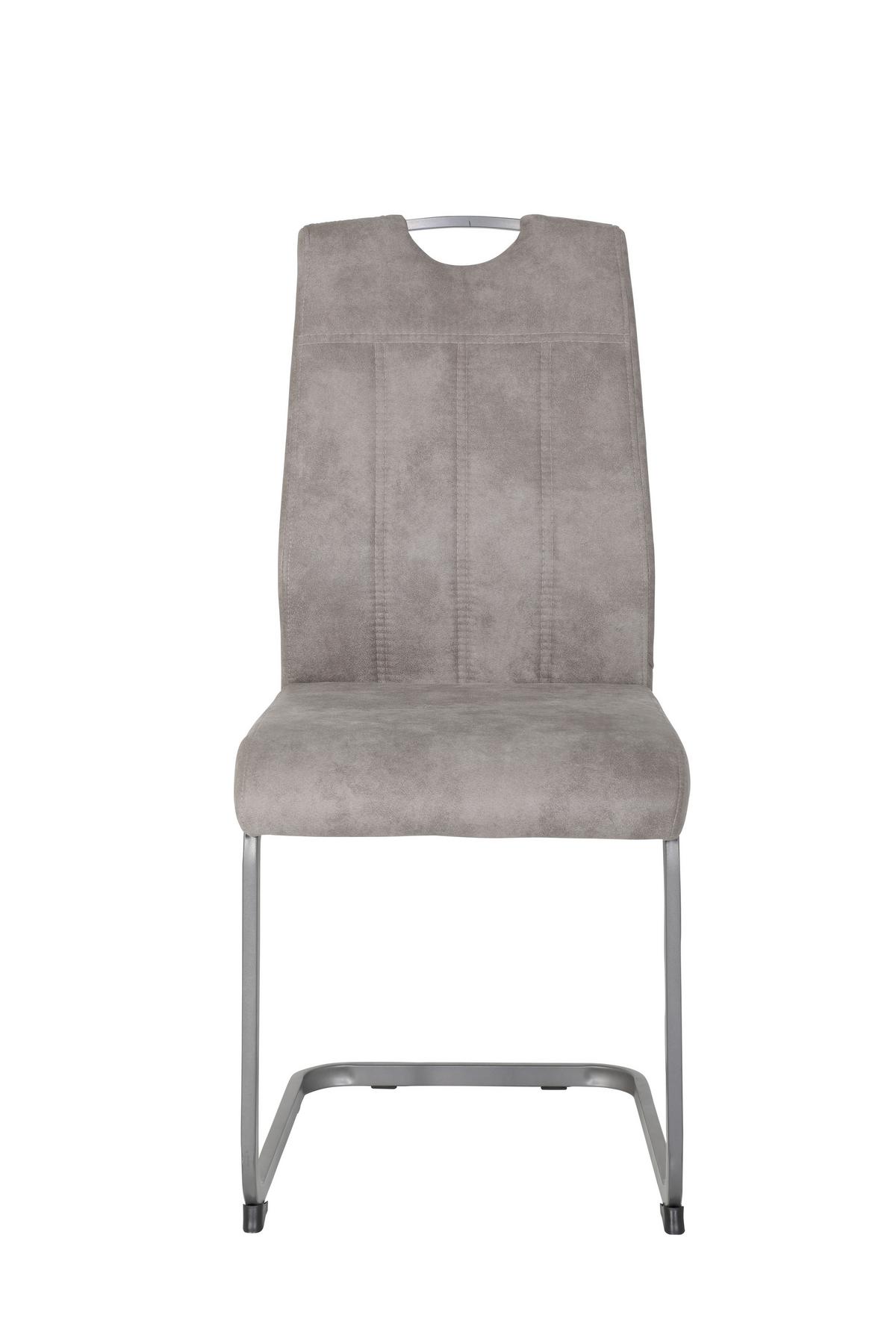 Tischgruppe Agnes I G - Eiche Artisan/Grau, MODERN, Holzwerkstoff/Textil (140 - 220/76/90cm) - MID.YOU