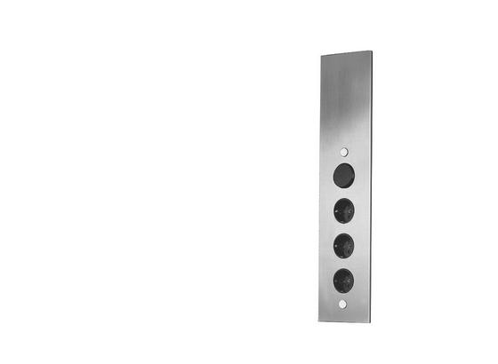 Ecksteckdosenelement Edelstahl - ROMANTIK / LANDHAUS, Metall (8,2/46/8,2cm) Ecksteckdosenelement Edelstahl - ROMANTIK / LANDHAUS, Metall (8,2/46/8,2cm)