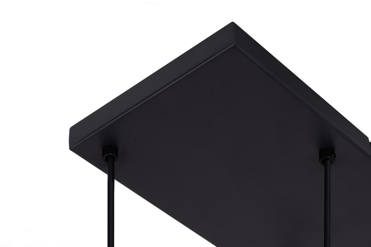 Hängeleuchte Scher - Schwarz/Weiß, MODERN, Glas/Metall (95/39/120cm)