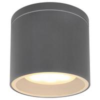 Led Außendeckenleuchte Alcala 11 Watt Metall/Glas - Klar/Anthrazit, Basics, Glas/Metall (10,8/9,6cm) - Globo
