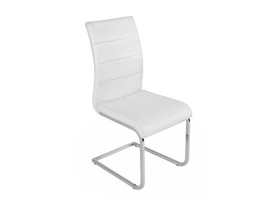 Stolička Carola - biela, Moderný, umelá hmota/kov (44/97/59cm) Stolička Carola - biela, Moderný, umelá hmota/kov (44/97/59cm)