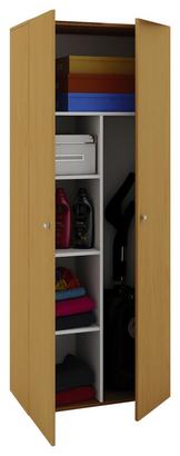 Schrank für Garderobe, Vorzimmer oder Büro Mehrzweckschrank in Buche Dekor