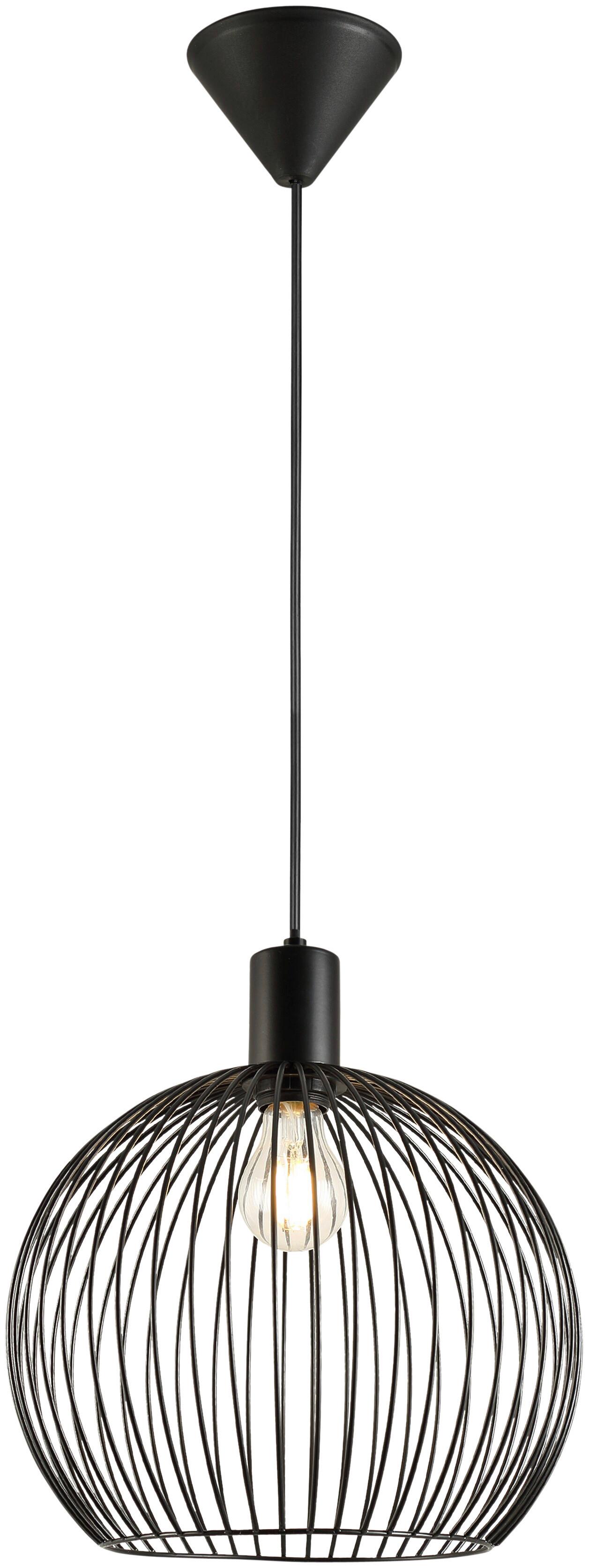 ZÁVESNÉ SVIETIDLO JESSE - čierna, Modern, kov (30/120cm) - Mömax