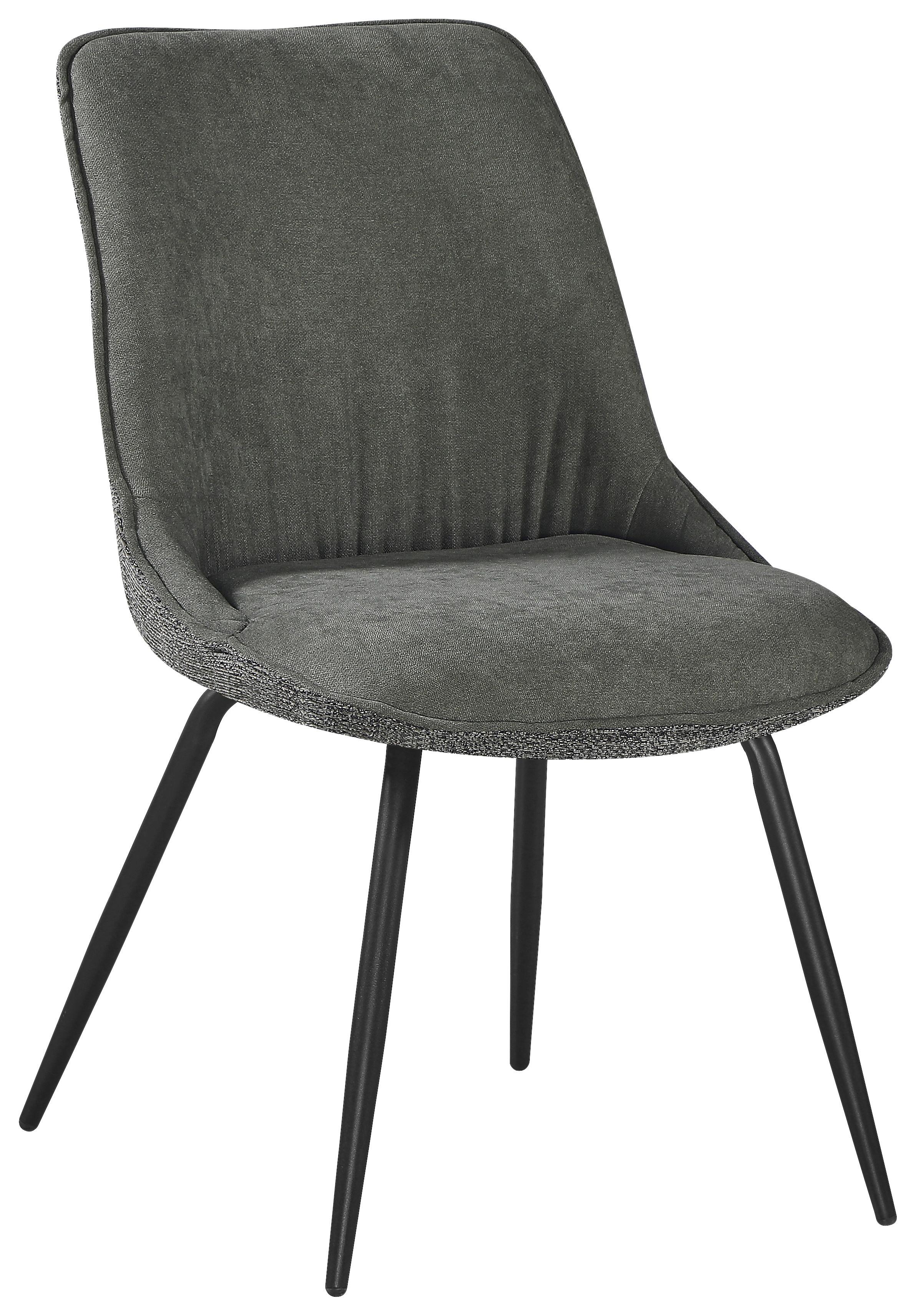 ŽIDLE NOVA - černá/zelená, Moderní, kov/textil (51/85/61cm) - Premium Living