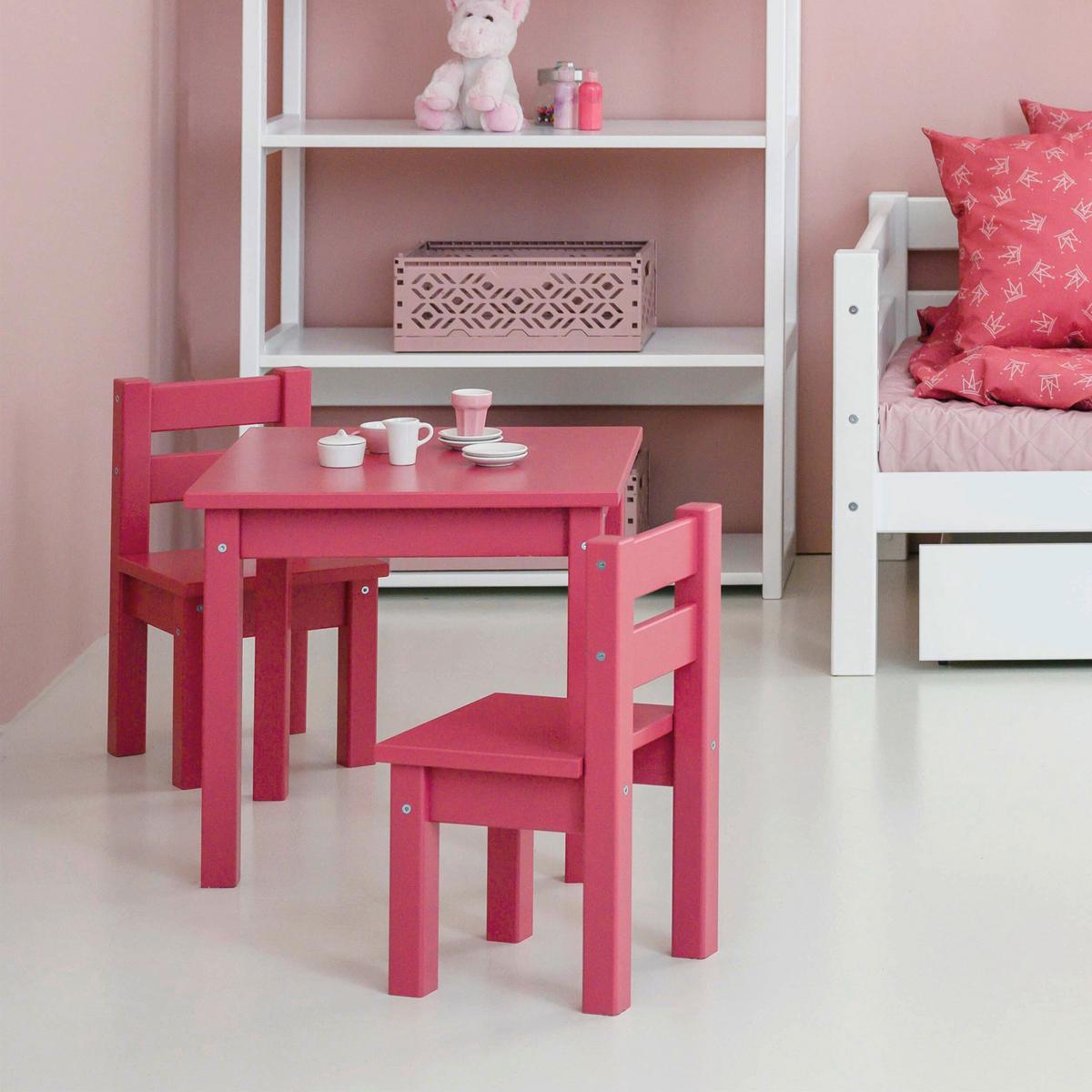 Kindersitzgruppe Bundle Mads Pink - Pink, MODERN, Holz - MID.YOU