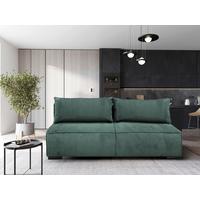Schlafsofa Flow Grün B: 202 cm - Schwarz/Grün, Design, Textil (202/90/99cm) - MID.YOU