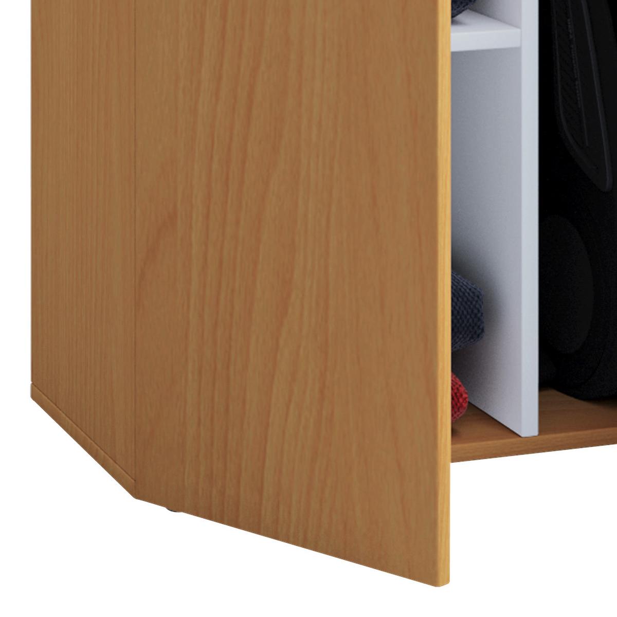 Komoda Lona mini dekor buk - barvy stříbra/barvy buku, Basics, kompozitní dřevo/plast (70/105/39cm) - MID.YOU
