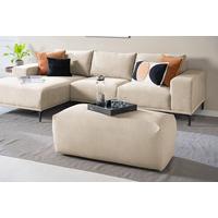 Hocker Bolt, Taupe B: 102 cm - Taupe/Schwarz, MODERN, Textil (102/41/52cm) - Trendmanufaktur