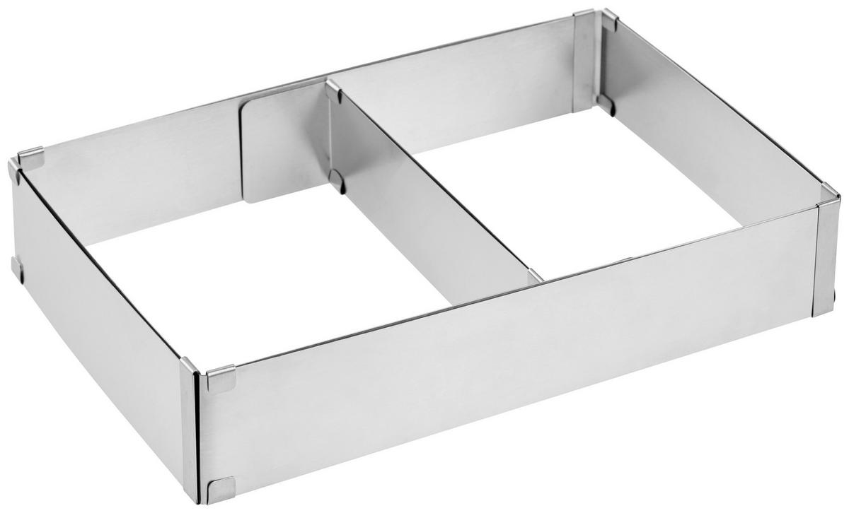 Backrahmen Tina - Edelstahlfarben, Basics, Metall (18-34/27-52/5cm) - James Wood