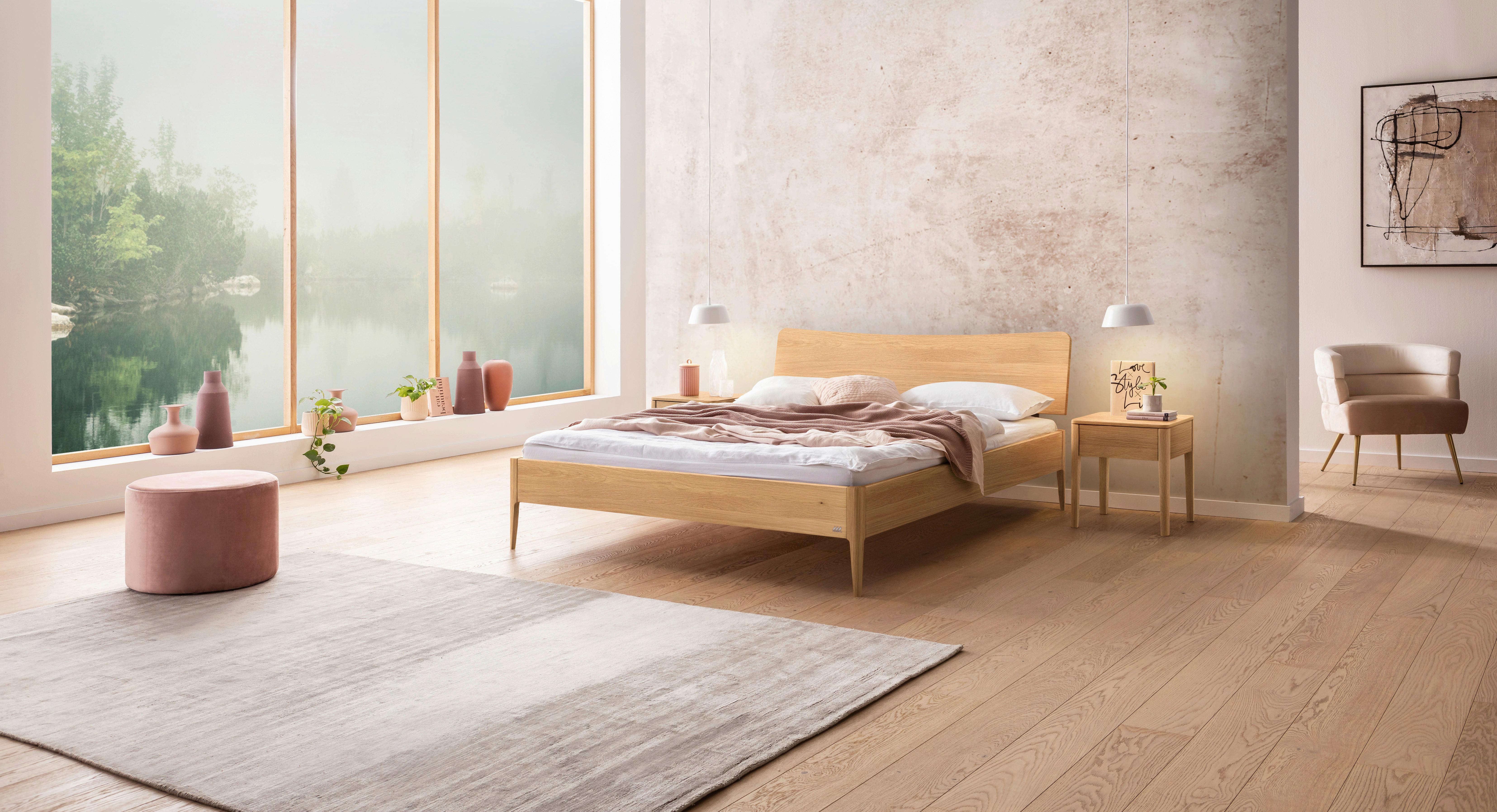 Bett Spezia Eichefarben Lf: 140x200 Cm - Eichefarben, KONVENTIONELL, Holz (140/200cm) - Hasena