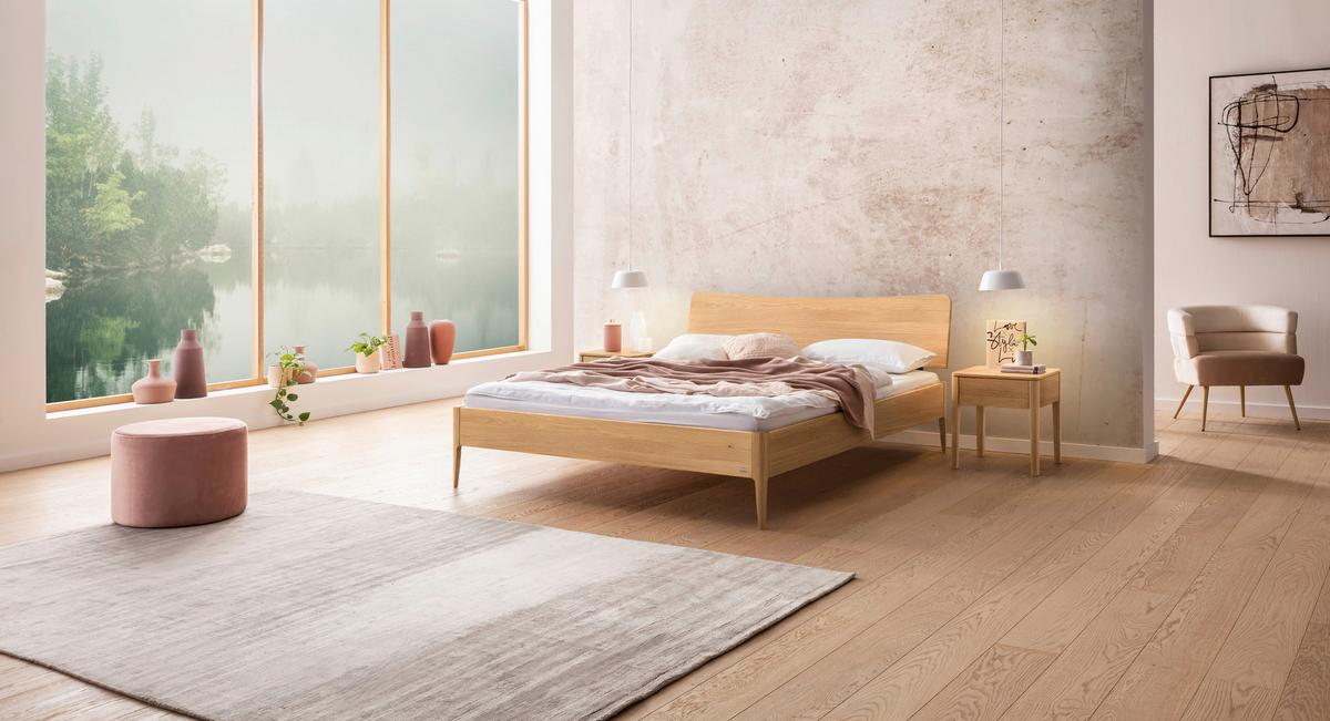 Bett Spezia Eichefarben Lf: 140x200 Cm - Eichefarben, KONVENTIONELL, Holz (140/200cm) - Hasena