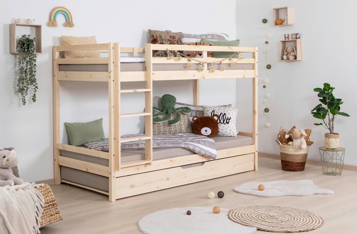 Etagenbett 970507 Rene - Naturfarben, MODERN, Holz (90/200cm) - MID.YOU